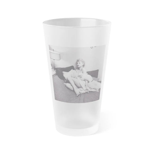 Barbara Nichols #461 (Vintage Female Icon) Frosted Pint Glass 16oz-16oz-Frosted-Go Mug Yourself