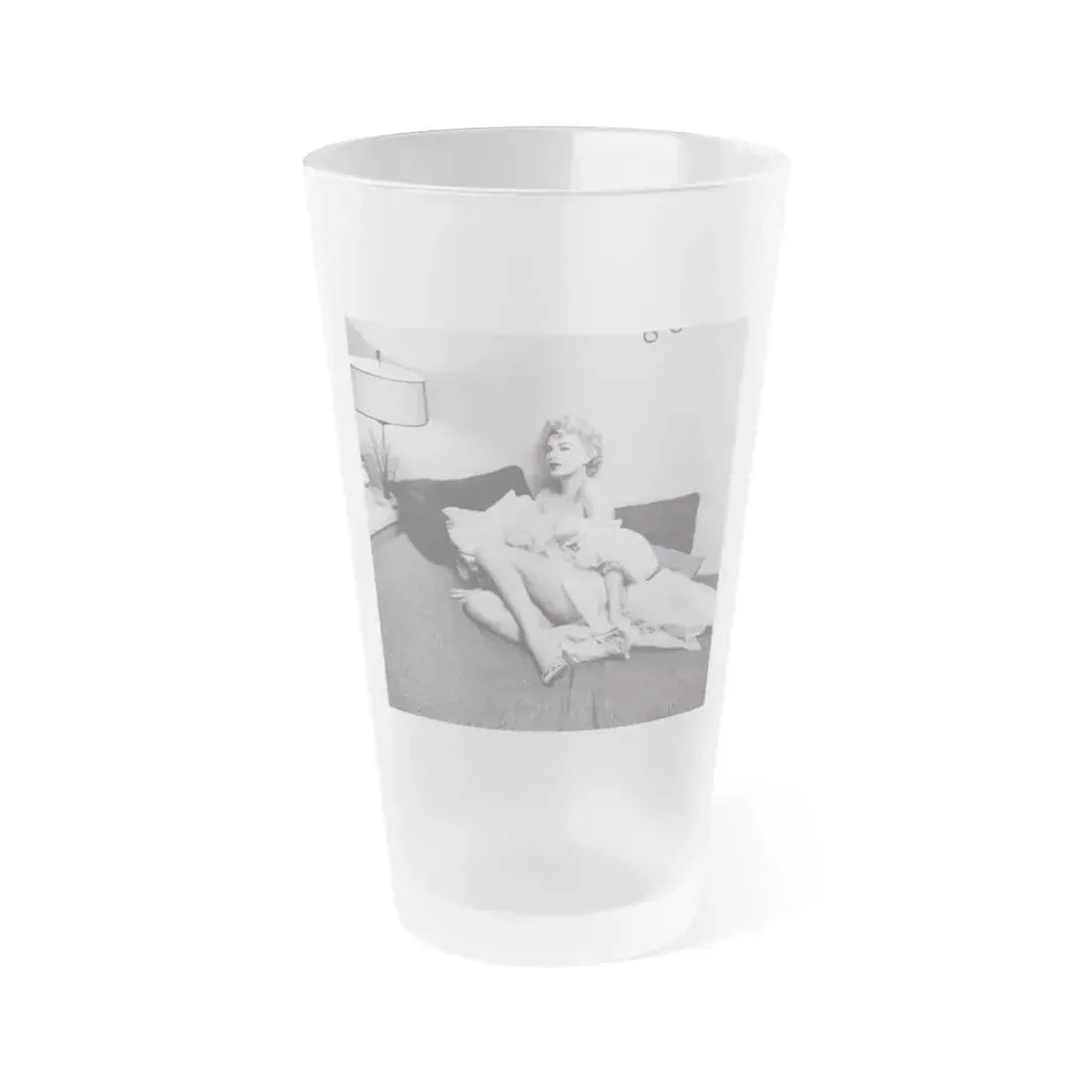 Barbara Nichols #461 (Vintage Female Icon) Frosted Pint Glass 16oz 16oz Frosted - Go Mug Yourself