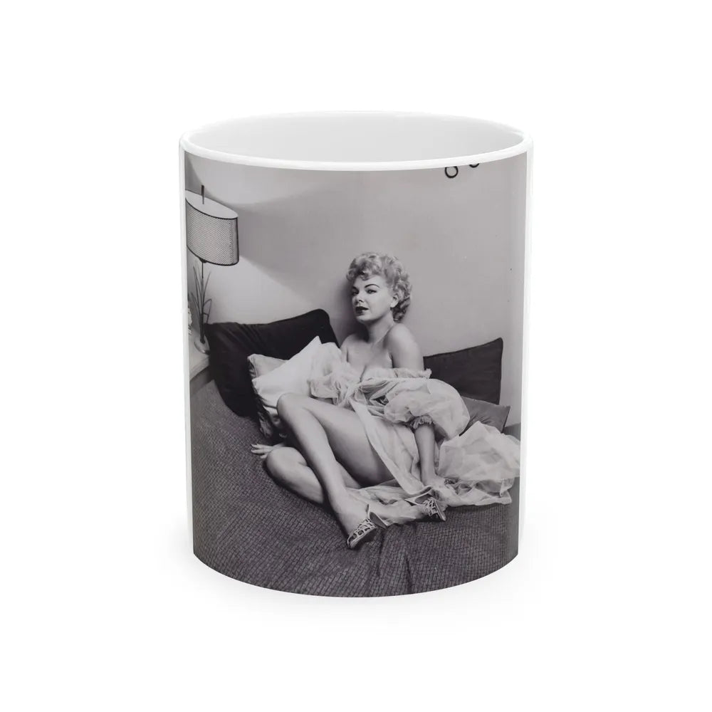 Barbara Nichols #461 (Vintage Female Icon) White Coffee Mug-11oz-Go Mug Yourself