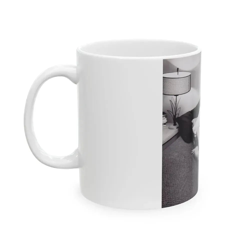 Barbara Nichols #461 (Vintage Female Icon) White Coffee Mug - Go Mug Yourself