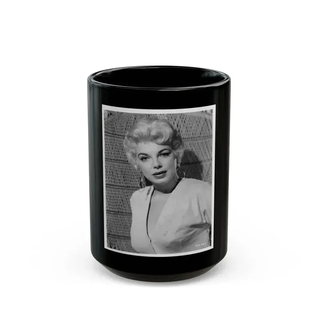 Barbara Nichols #462 (Vintage Female Icon) Black Coffee Mug 15oz - Go Mug Yourself