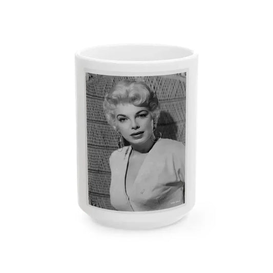 Barbara Nichols #462 (Vintage Female Icon) White Coffee Mug 15oz - Go Mug Yourself
