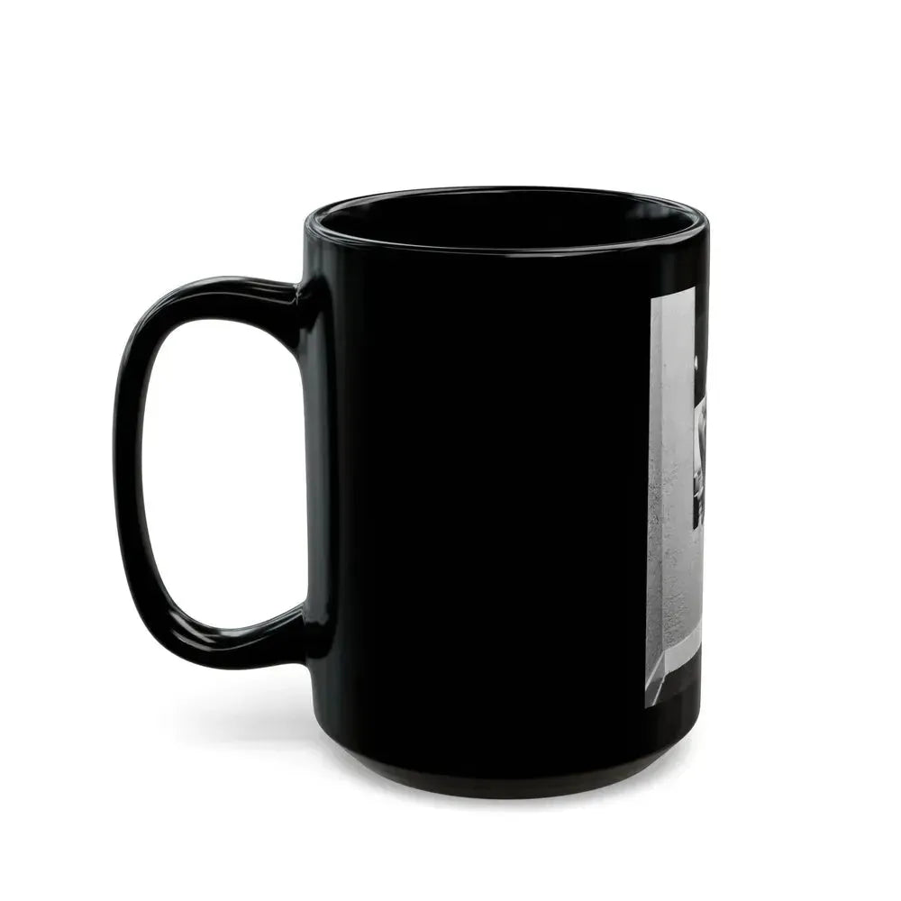 Barbara Nichols #463 (Vintage Female Icon) Black Coffee Mug - Go Mug Yourself