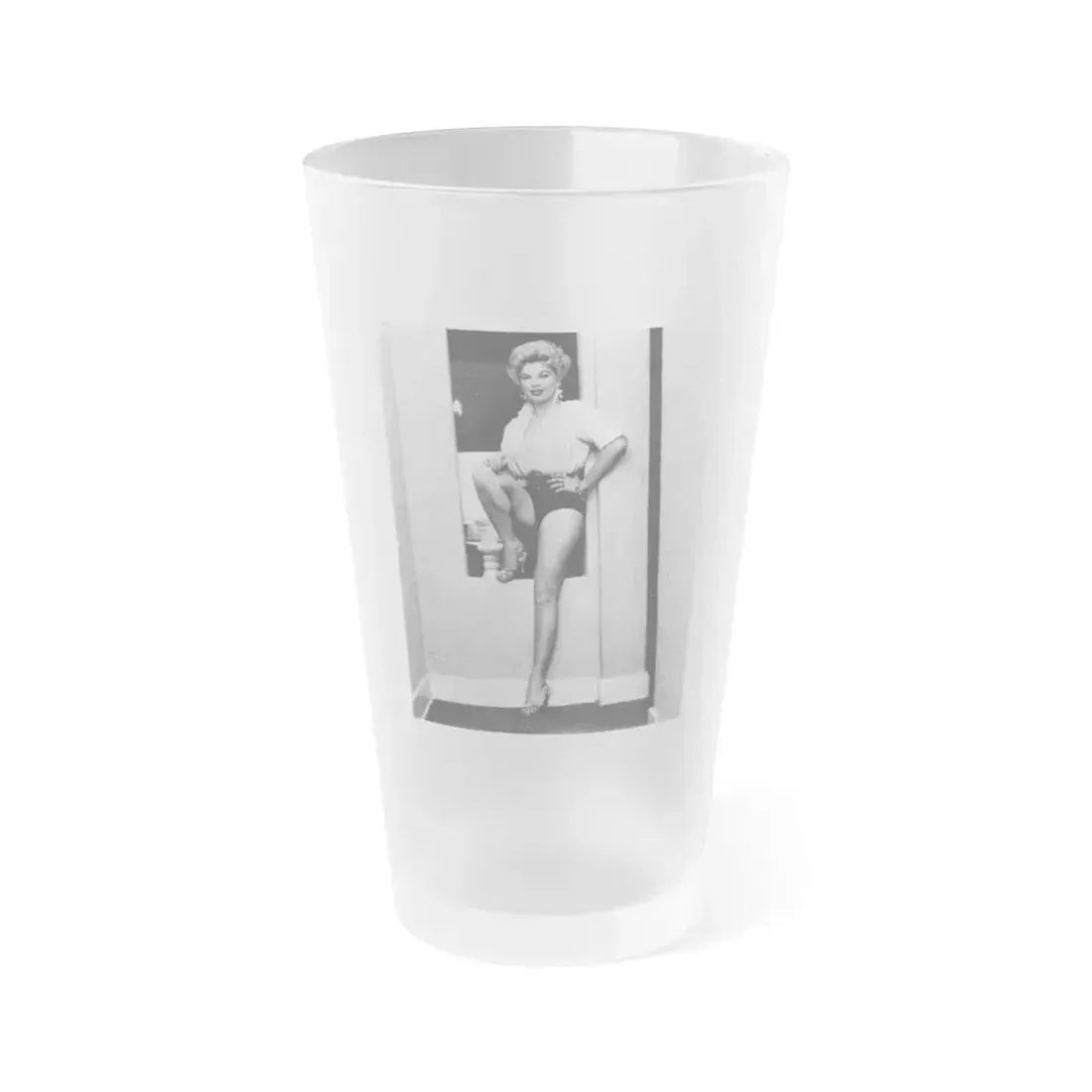 Barbara Nichols #463 (Vintage Female Icon) Frosted Pint Glass 16oz 16oz Frosted - Go Mug Yourself