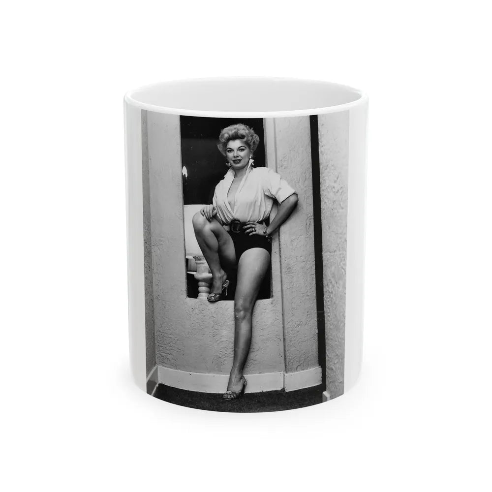 Barbara Nichols #463 (Vintage Female Icon) White Coffee Mug-11oz-Go Mug Yourself