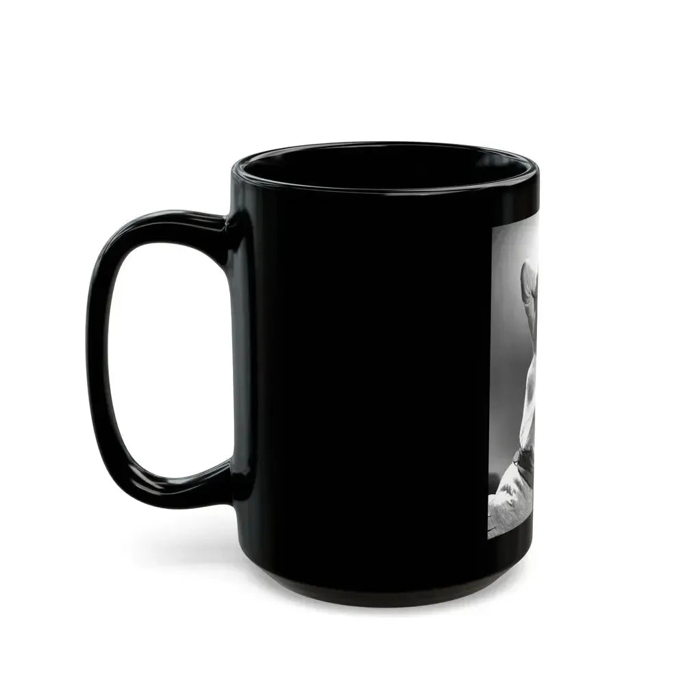 Barbara Nichols #464 (Vintage Female Icon) Black Coffee Mug - Go Mug Yourself