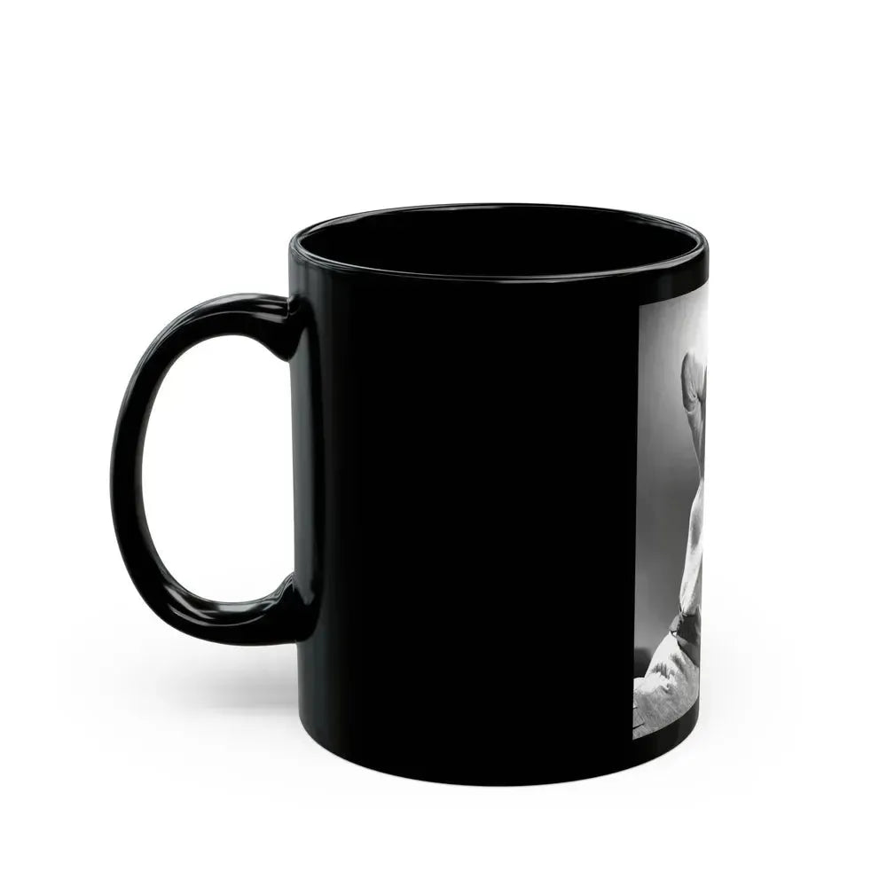 Barbara Nichols #464 (Vintage Female Icon) Black Coffee Mug - Go Mug Yourself
