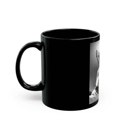 Barbara Nichols #464 (Vintage Female Icon) Black Coffee Mug - Go Mug Yourself