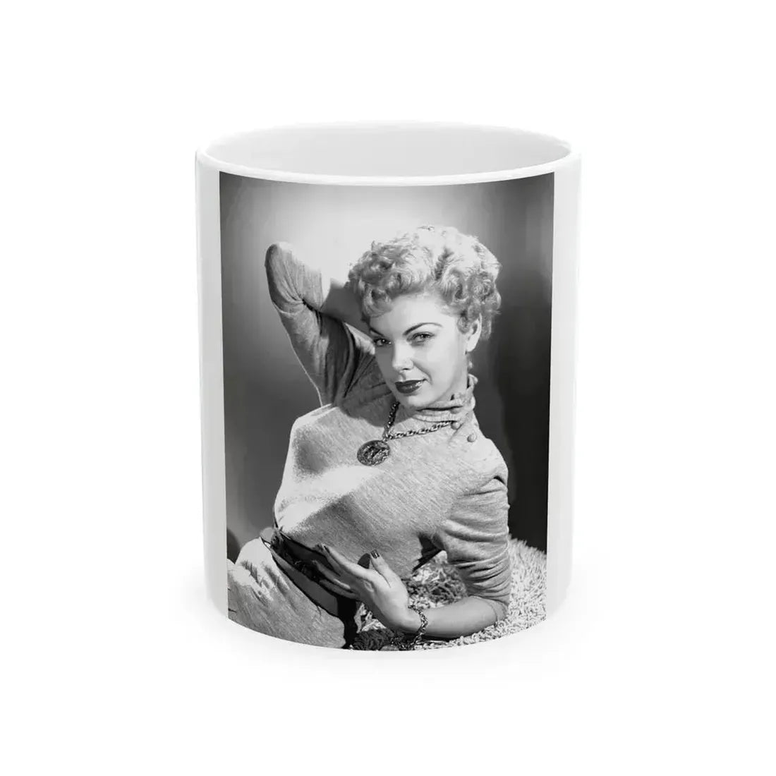 Barbara Nichols #464 (Vintage Female Icon) White Coffee Mug 11oz - Go Mug Yourself