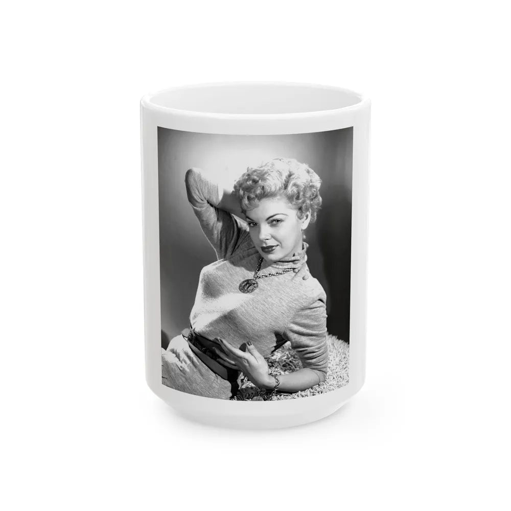 Barbara Nichols #464 (Vintage Female Icon) White Coffee Mug-15oz-Go Mug Yourself