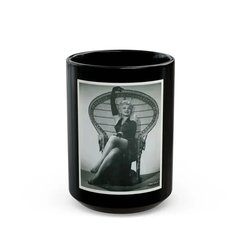 Barbara Nichols #467 (Vintage Female Icon) Black Coffee Mug 15oz - Go Mug Yourself