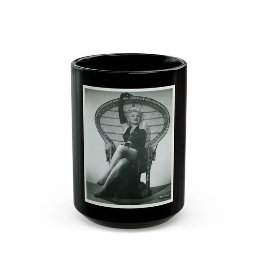 Barbara Nichols #467 (Vintage Female Icon) Black Coffee Mug 15oz - Go Mug Yourself