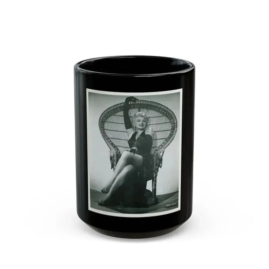 Barbara Nichols #467 (Vintage Female Icon) Black Coffee Mug 15oz - Go Mug Yourself