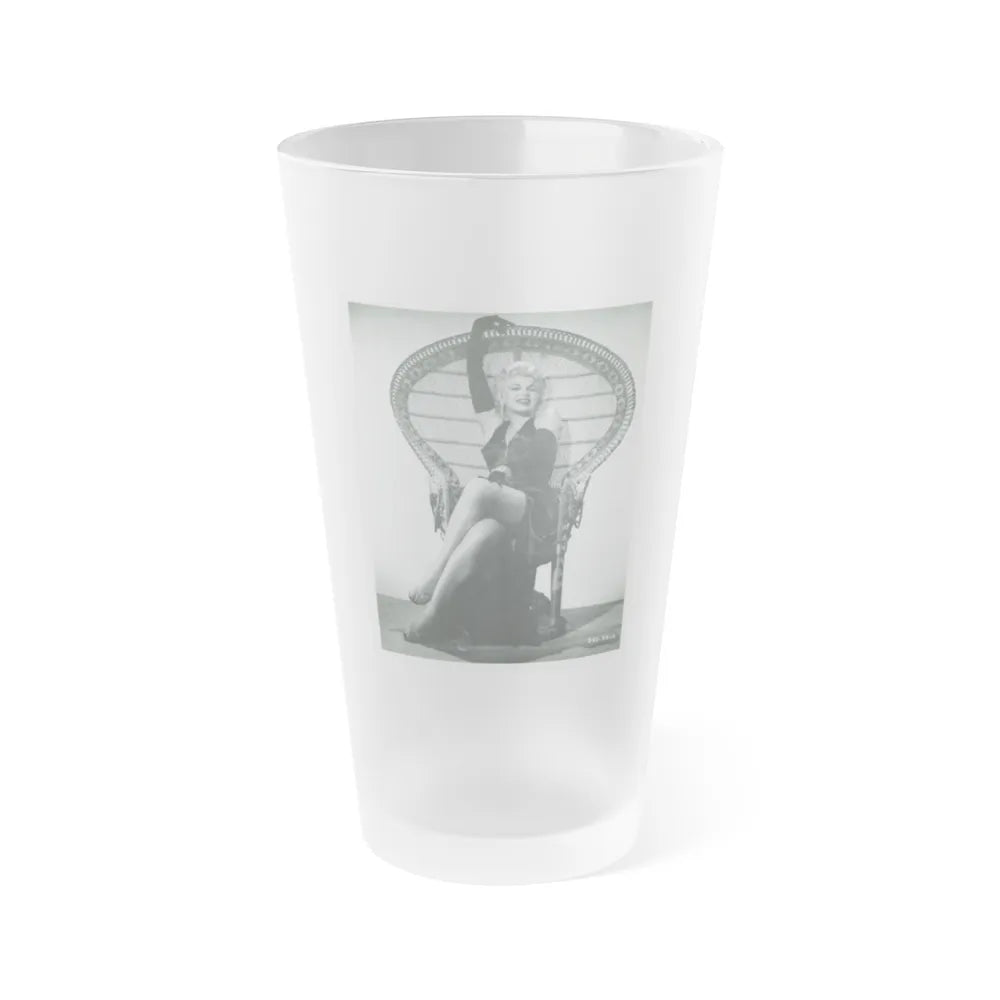 Barbara Nichols #467 (Vintage Female Icon) Frosted Pint Glass 16oz-16oz-Frosted-Go Mug Yourself