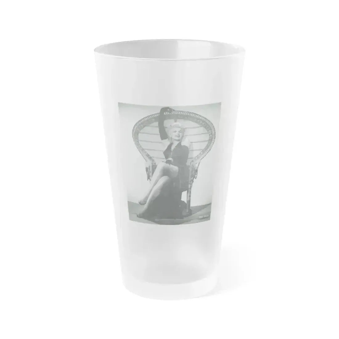 Barbara Nichols #467 (Vintage Female Icon) Frosted Pint Glass 16oz 16oz Frosted - Go Mug Yourself