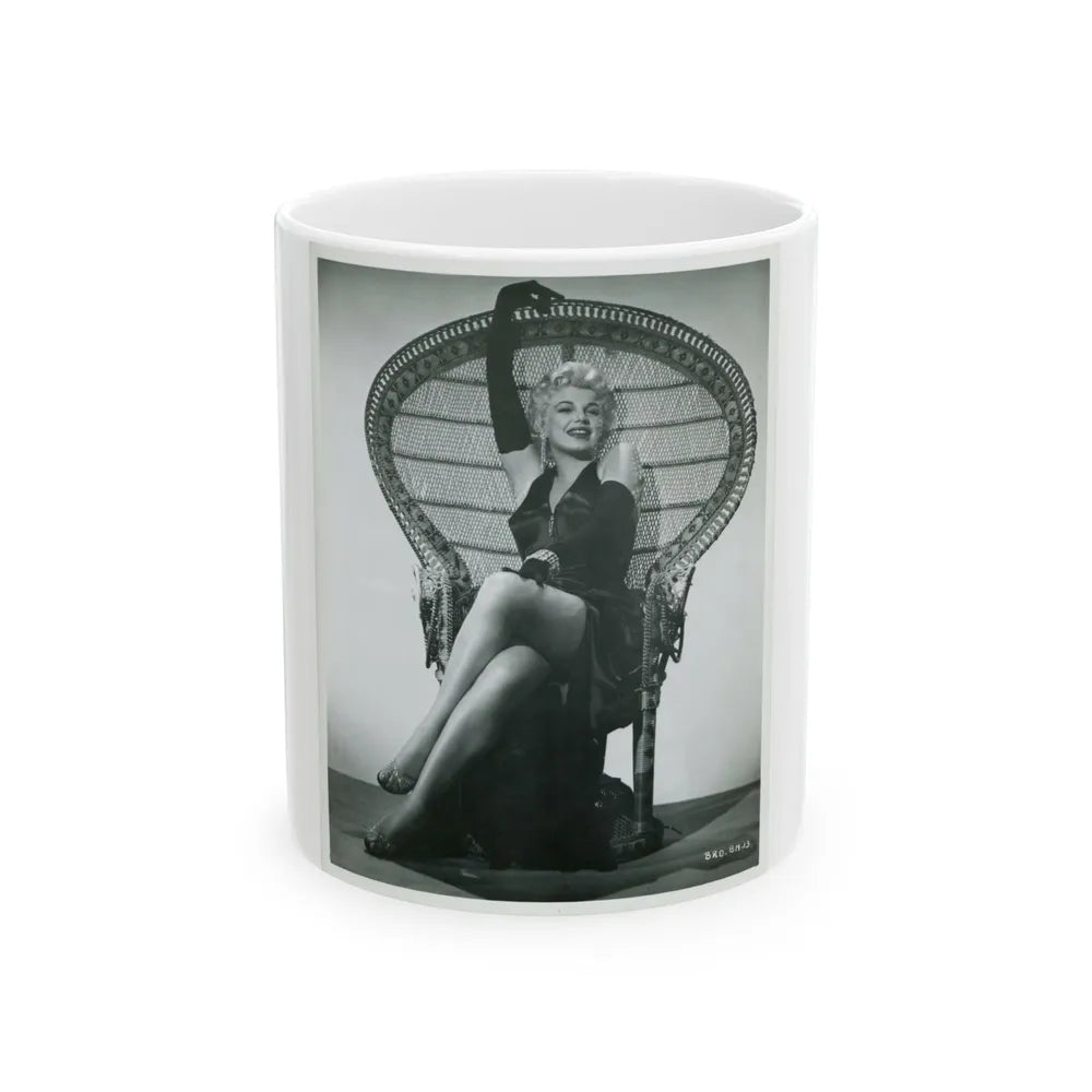 Barbara Nichols #467 (Vintage Female Icon) White Coffee Mug-11oz-Go Mug Yourself