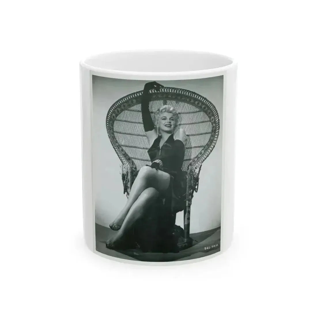 Barbara Nichols #467 (Vintage Female Icon) White Coffee Mug 11oz - Go Mug Yourself