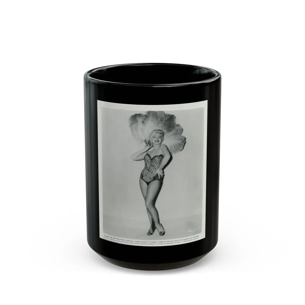 Barbara Nichols #47 (Vintage Female Icon) Black Coffee Mug-15oz-Go Mug Yourself