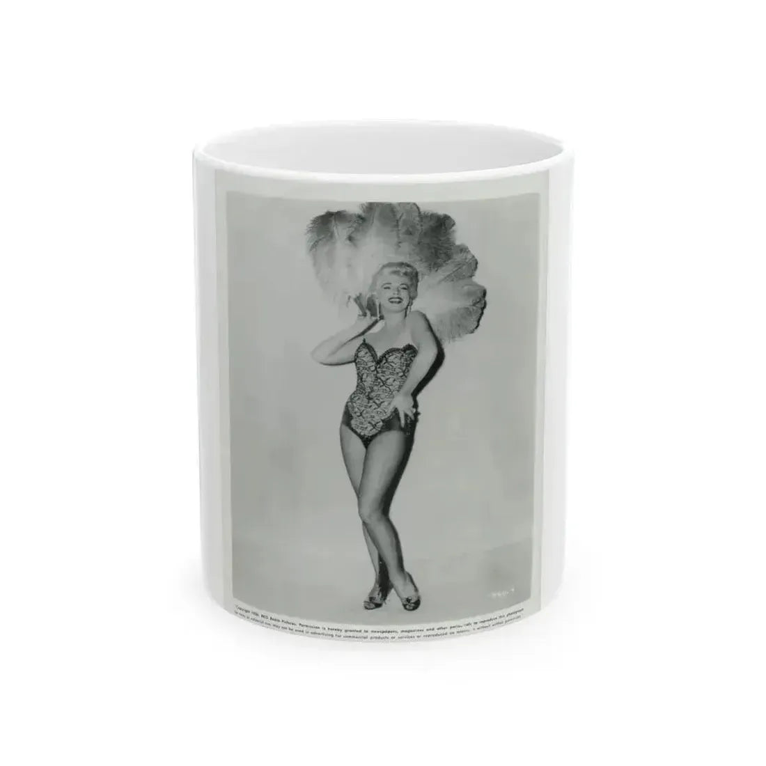 Barbara Nichols #47 (Vintage Female Icon) White Coffee Mug 11oz - Go Mug Yourself