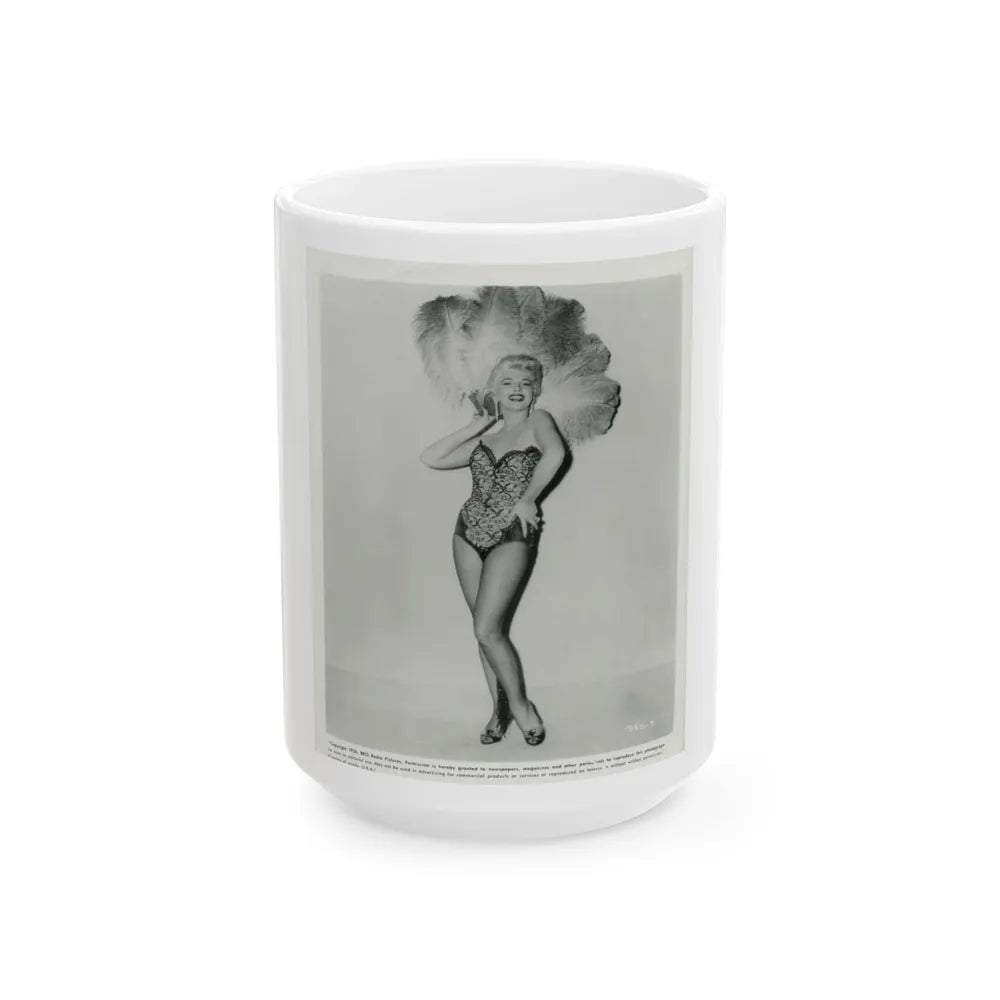 Barbara Nichols #47 (Vintage Female Icon) White Coffee Mug-15oz-Go Mug Yourself