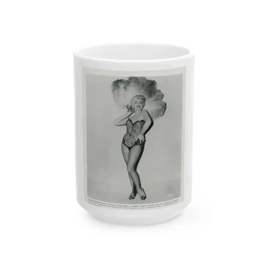 Barbara Nichols #47 (Vintage Female Icon) White Coffee Mug 15oz - Go Mug Yourself