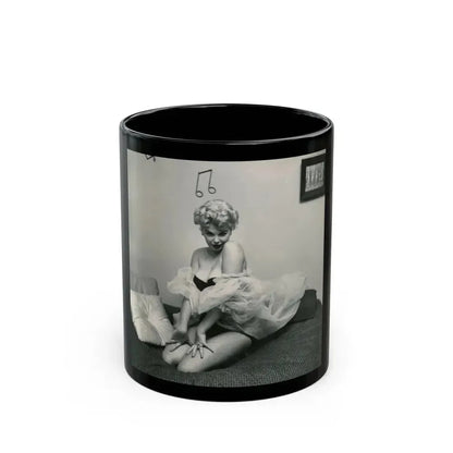 Barbara Nichols #472 (Vintage Female Icon) Black Coffee Mug 11oz - Go Mug Yourself