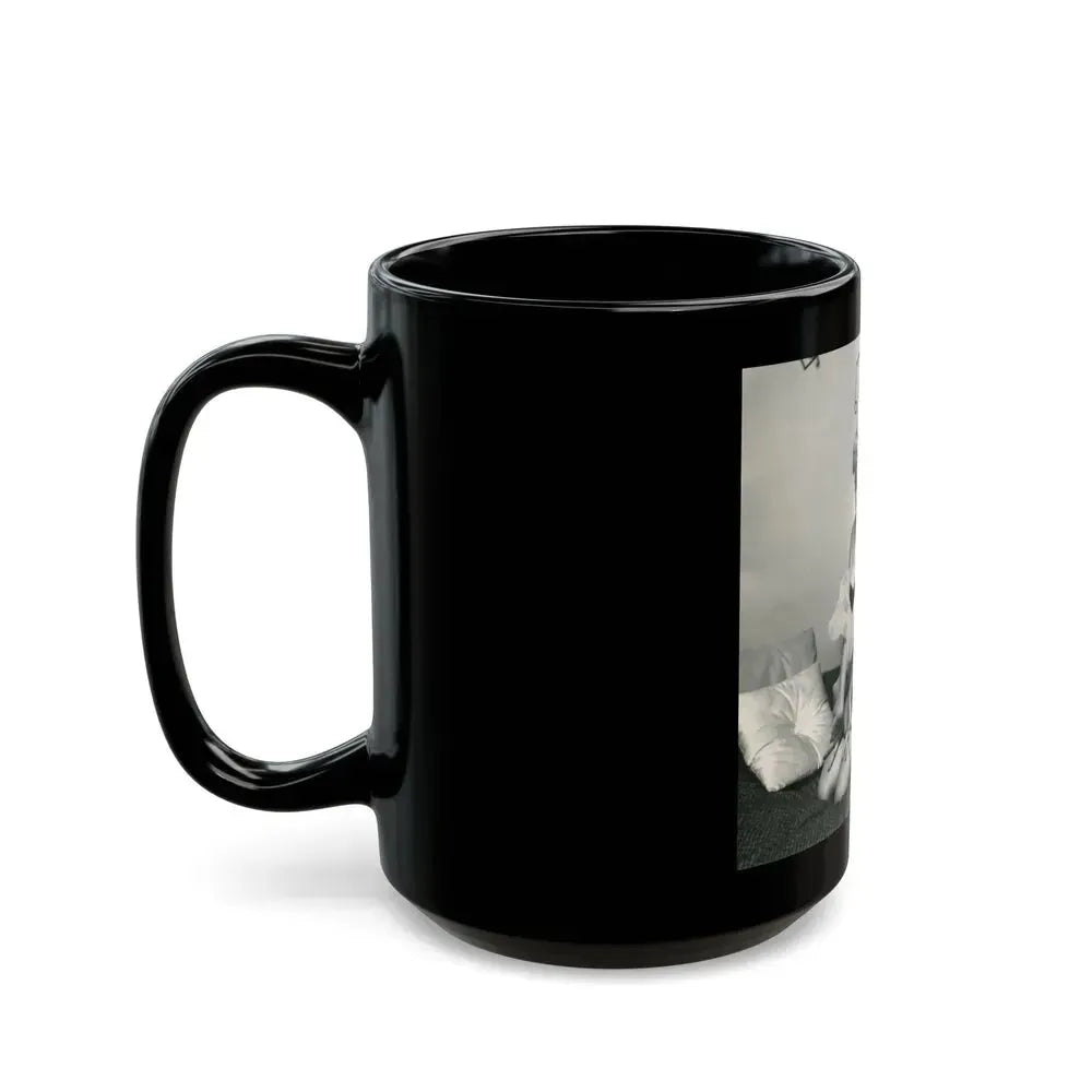 Barbara Nichols #472 (Vintage Female Icon) Black Coffee Mug - Go Mug Yourself