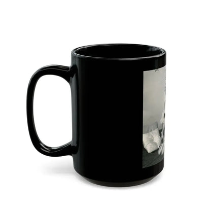 Barbara Nichols #472 (Vintage Female Icon) Black Coffee Mug - Go Mug Yourself