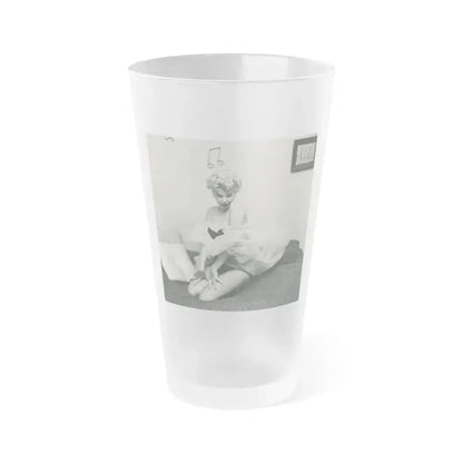 Barbara Nichols #472 (Vintage Female Icon) Frosted Pint Glass 16oz 16oz Frosted - Go Mug Yourself
