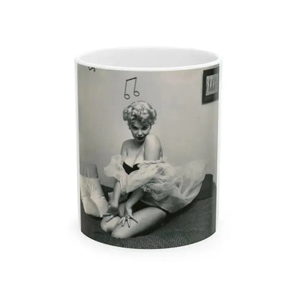 Barbara Nichols #472 (Vintage Female Icon) White Coffee Mug 11oz - Go Mug Yourself