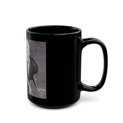 Barbara Nichols #474 (Vintage Female Icon) Black Coffee Mug - Go Mug Yourself