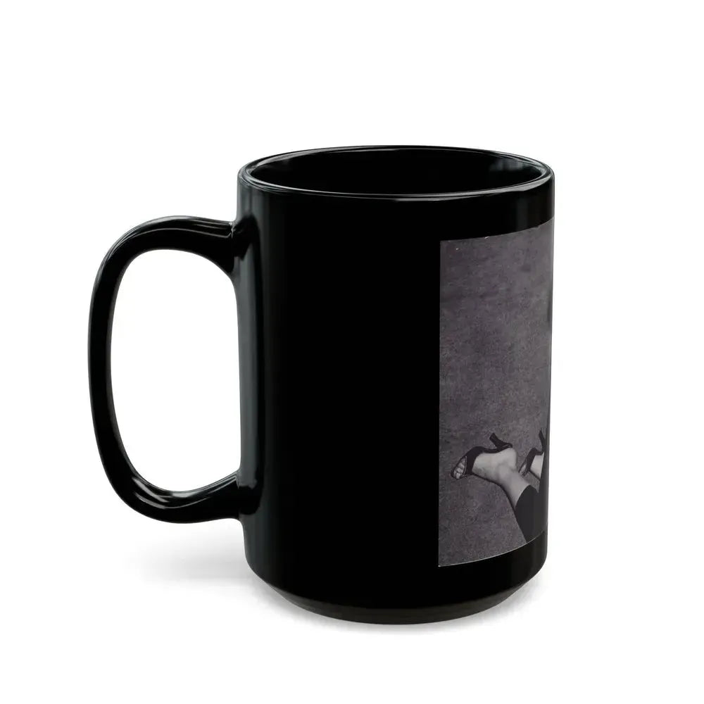 Barbara Nichols #474 (Vintage Female Icon) Black Coffee Mug - Go Mug Yourself