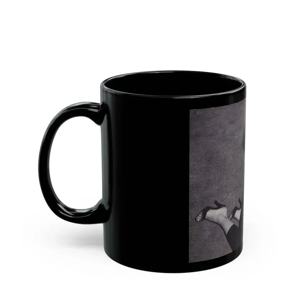 Barbara Nichols #474 (Vintage Female Icon) Black Coffee Mug - Go Mug Yourself