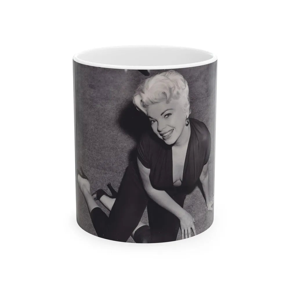 Barbara Nichols #474 (Vintage Female Icon) White Coffee Mug-11oz-Go Mug Yourself