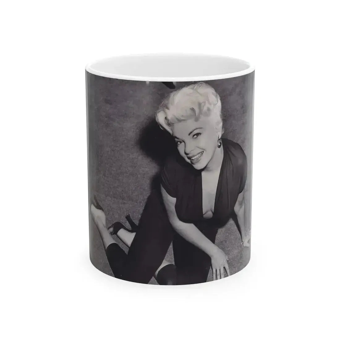 Barbara Nichols #474 (Vintage Female Icon) White Coffee Mug 11oz - Go Mug Yourself
