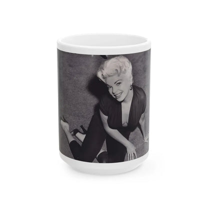 Barbara Nichols #474 (Vintage Female Icon) White Coffee Mug-15oz-Go Mug Yourself