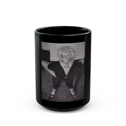 Barbara Nichols #475 (Vintage Female Icon) Black Coffee Mug 15oz - Go Mug Yourself