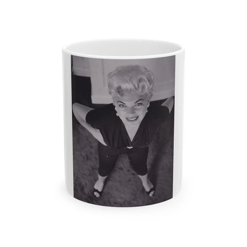 Barbara Nichols #475 (Vintage Female Icon) White Coffee Mug-11oz-Go Mug Yourself