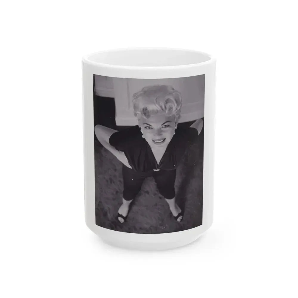 Barbara Nichols #475 (Vintage Female Icon) White Coffee Mug 15oz - Go Mug Yourself