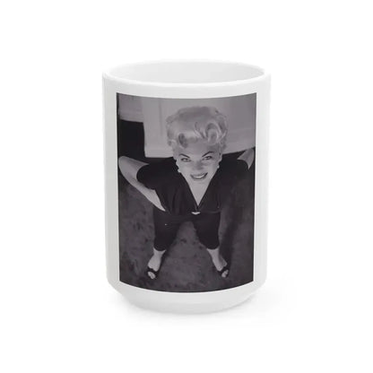 Barbara Nichols #475 (Vintage Female Icon) White Coffee Mug 15oz - Go Mug Yourself