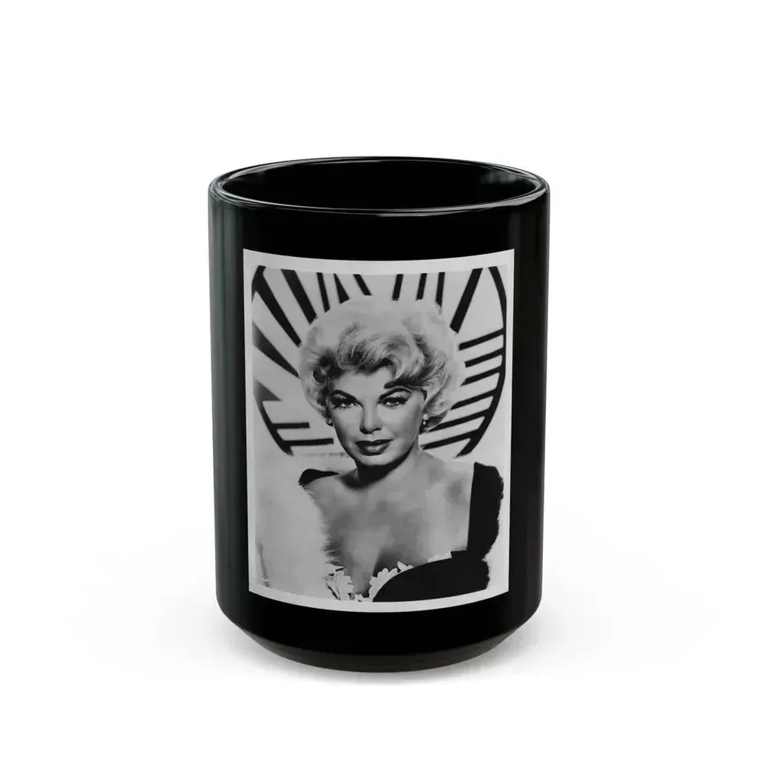 Barbara Nichols #478 (Vintage Female Icon) Black Coffee Mug 15oz - Go Mug Yourself