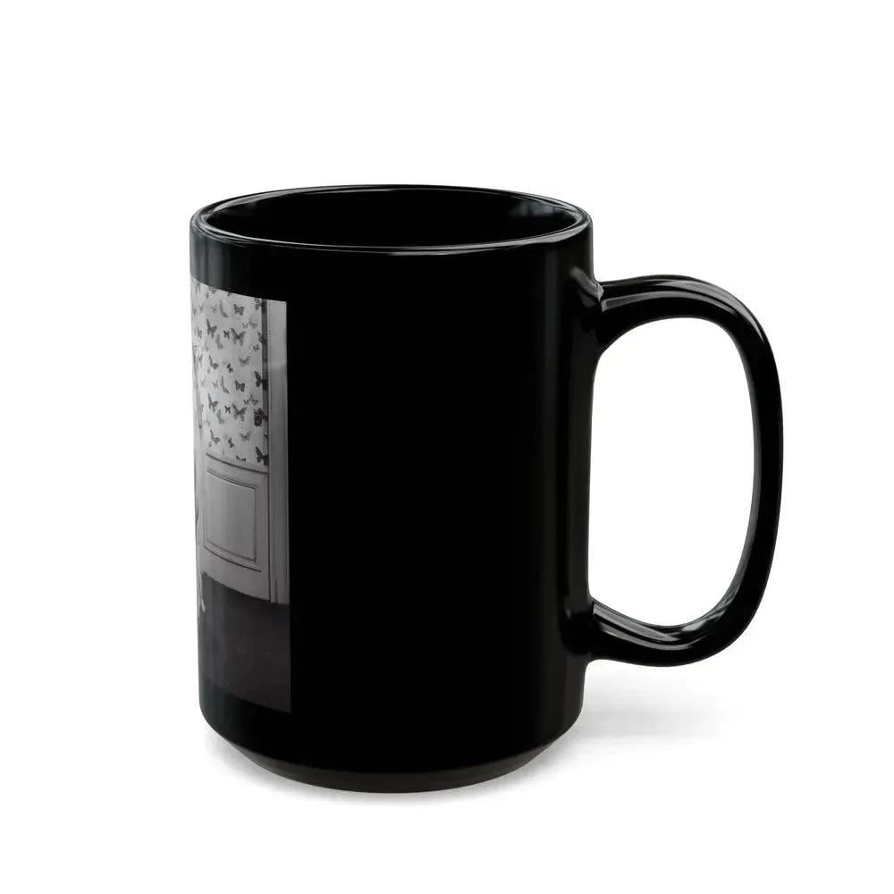 Barbara Nichols #479 (Vintage Female Icon) Black Coffee Mug - Go Mug Yourself