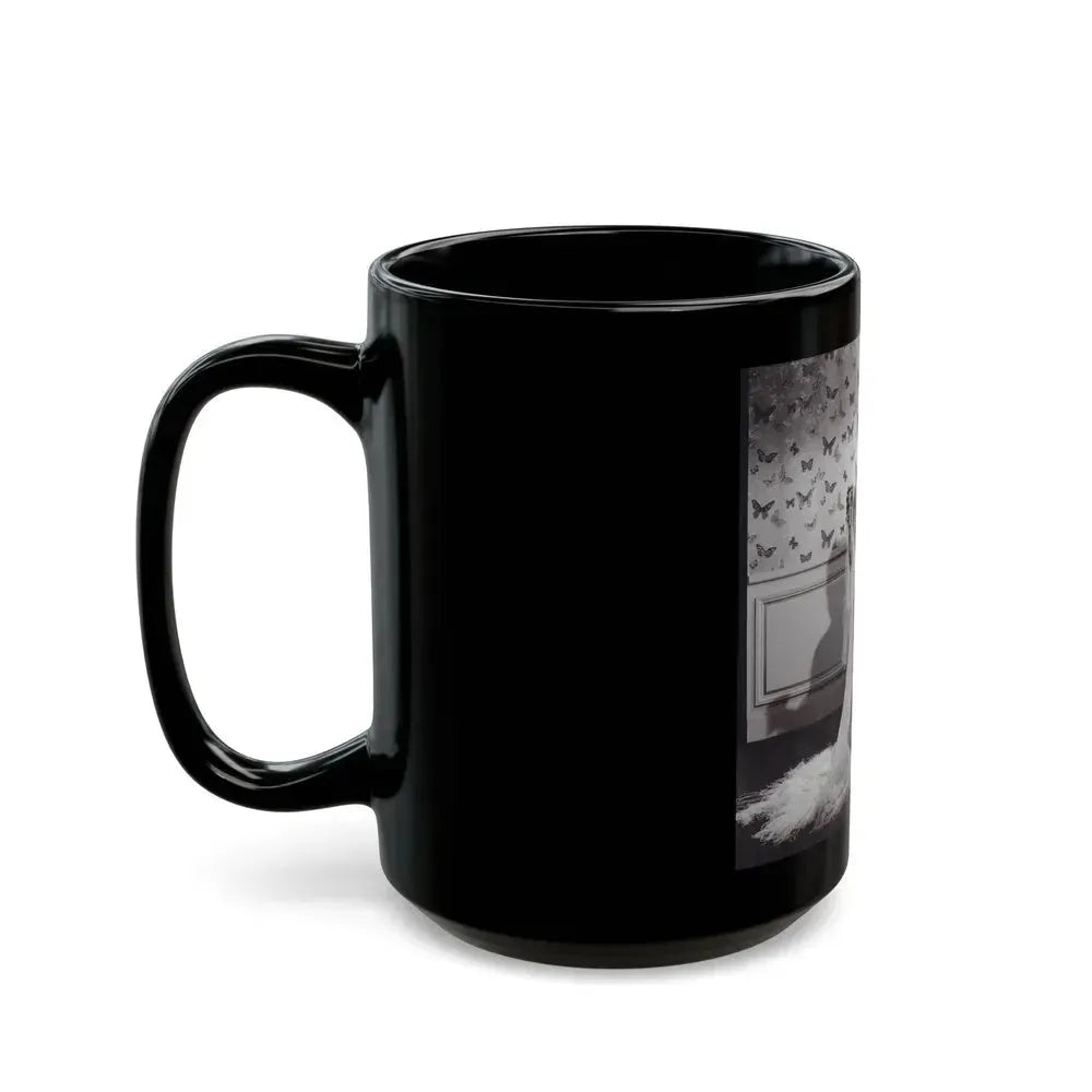 Barbara Nichols #479 (Vintage Female Icon) Black Coffee Mug - Go Mug Yourself