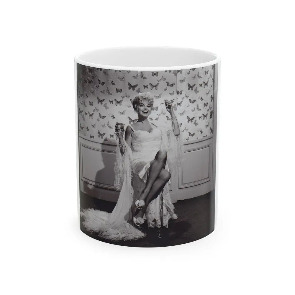 Barbara Nichols #479 (Vintage Female Icon) White Coffee Mug-11oz-Go Mug Yourself