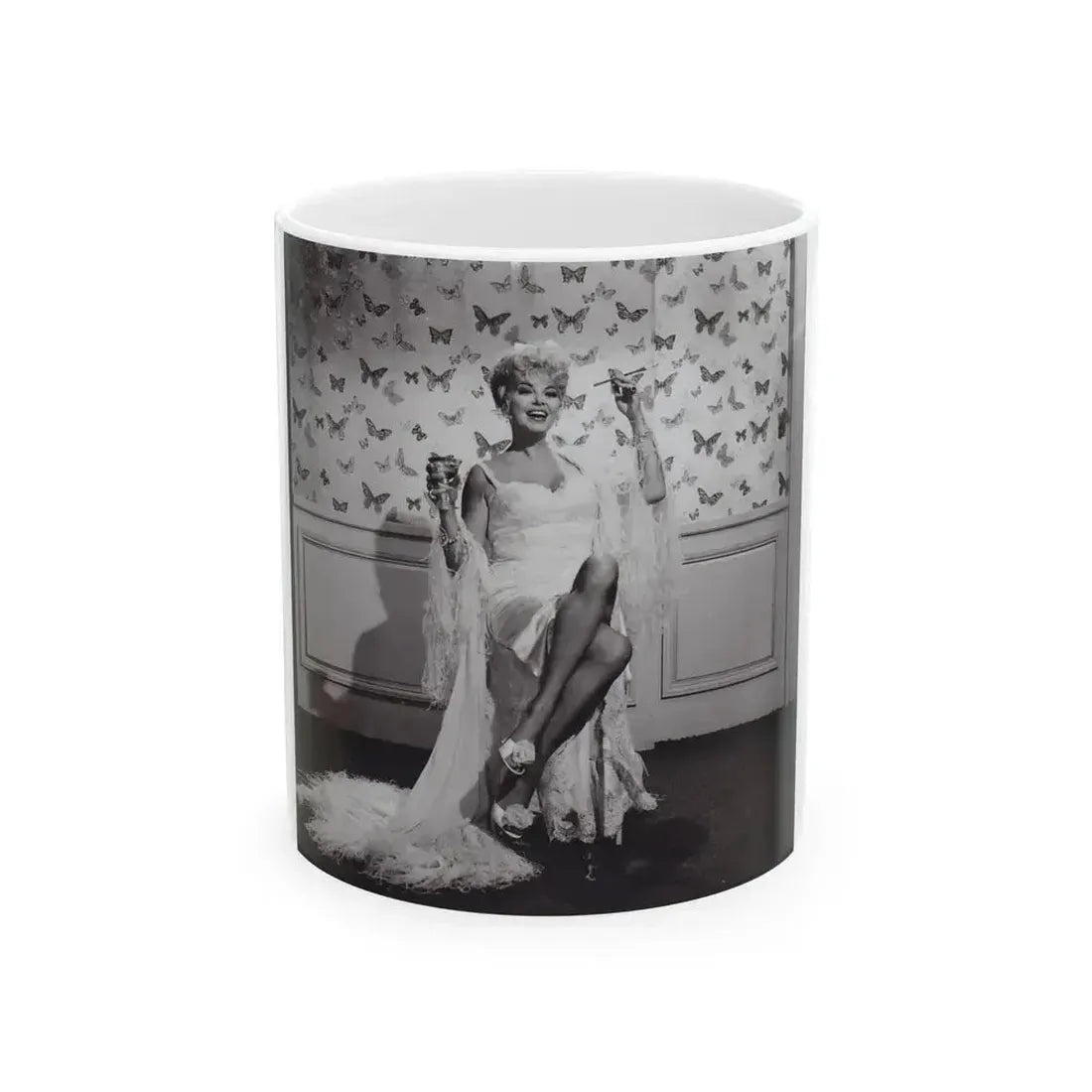 Barbara Nichols #479 (Vintage Female Icon) White Coffee Mug 11oz - Go Mug Yourself