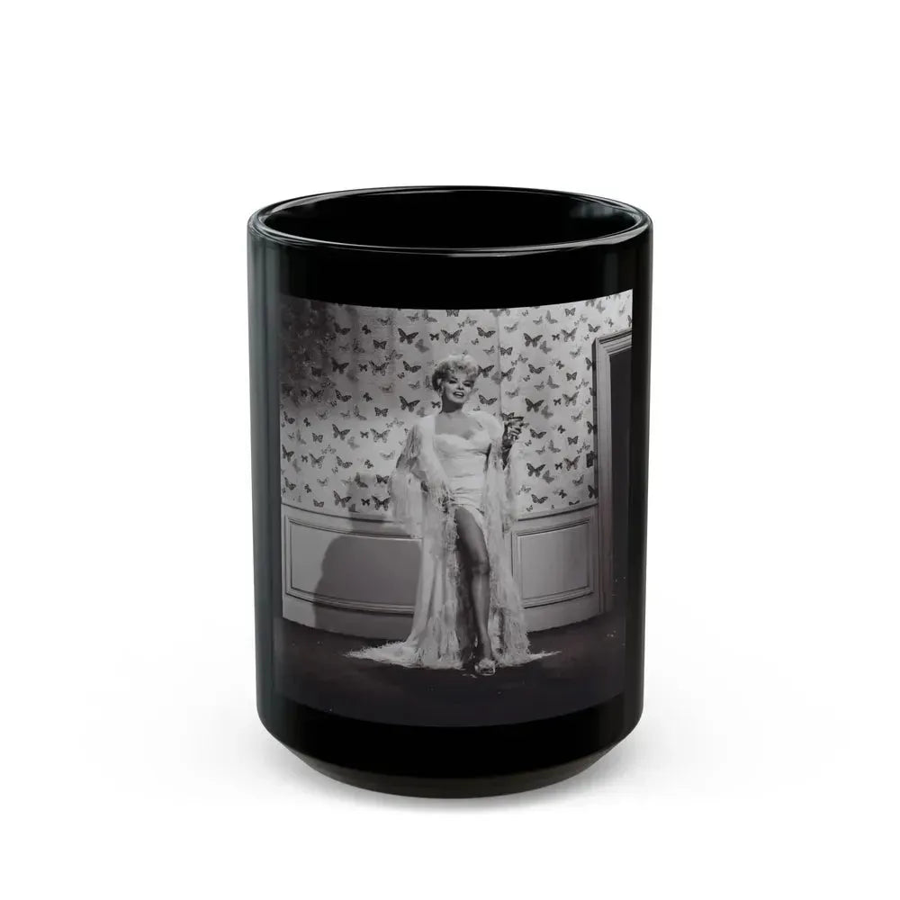 Barbara Nichols #480 (Vintage Female Icon) Black Coffee Mug 15oz - Go Mug Yourself