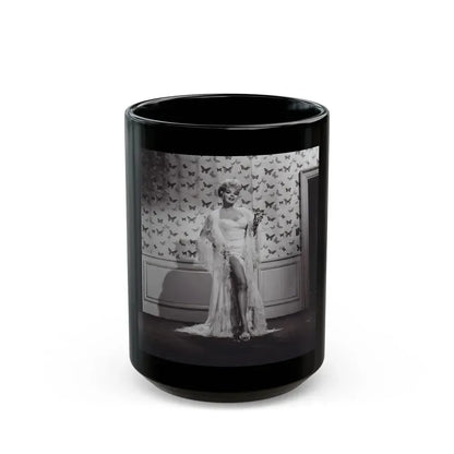Barbara Nichols #480 (Vintage Female Icon) Black Coffee Mug 15oz - Go Mug Yourself