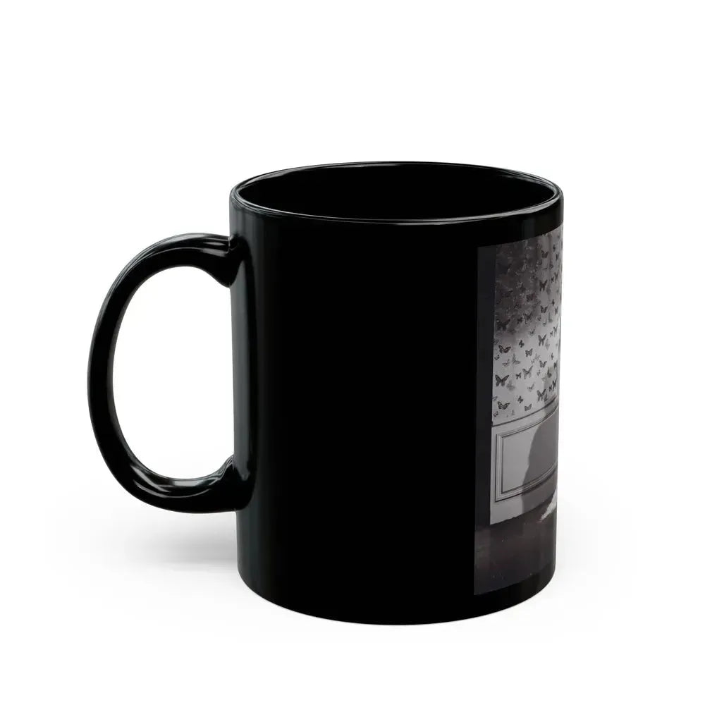 Barbara Nichols #480 (Vintage Female Icon) Black Coffee Mug - Go Mug Yourself