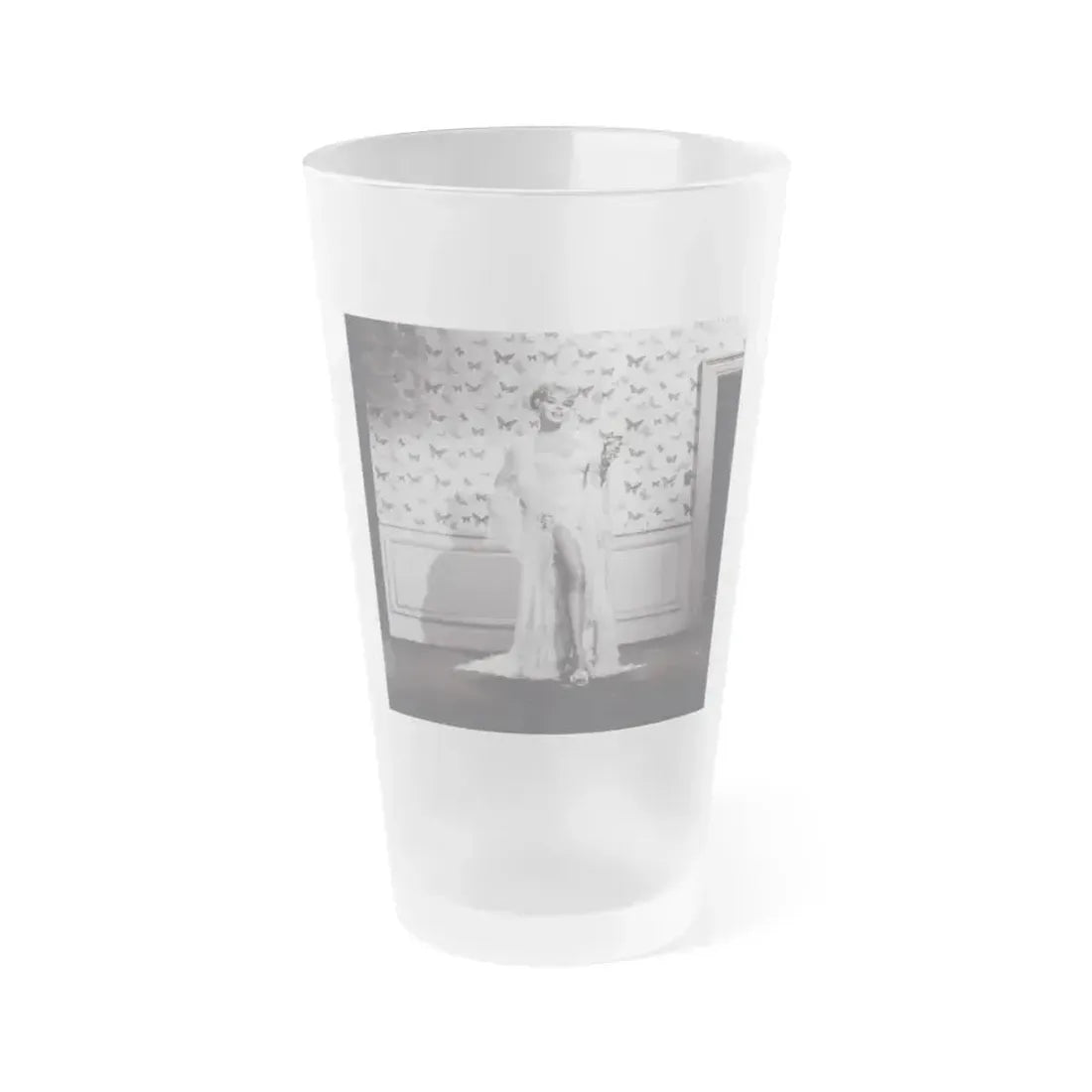 Barbara Nichols #480 (Vintage Female Icon) Frosted Pint Glass 16oz 16oz Frosted - Go Mug Yourself