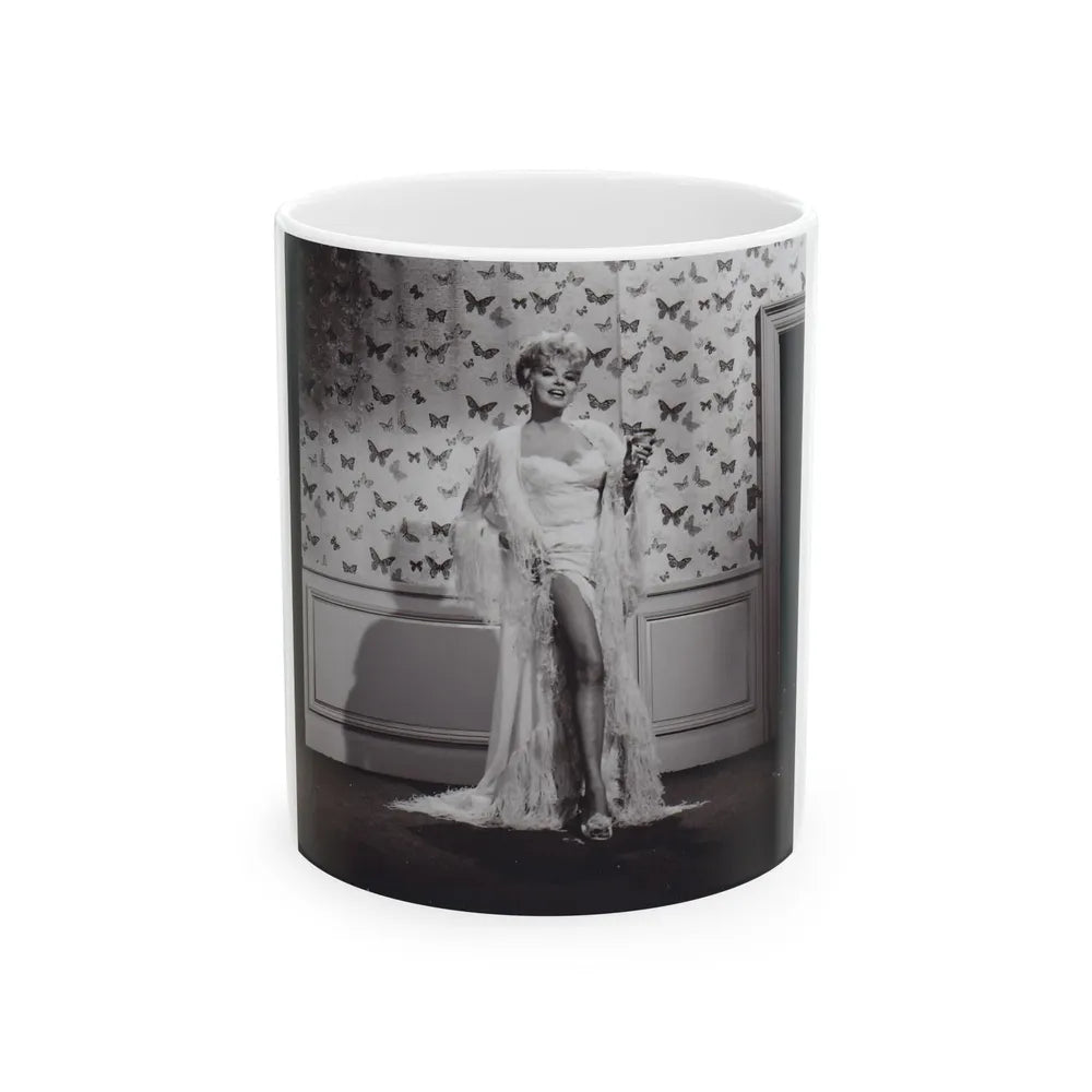 Barbara Nichols #480 (Vintage Female Icon) White Coffee Mug-11oz-Go Mug Yourself